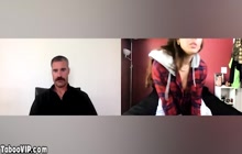 Obedient teen stepdaughter masturbated on webcam to dad